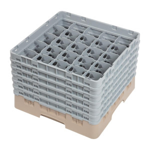 Omarica za kozarce 25 predalov Camrack bež - Š 500 x D 500 mm - Cambro