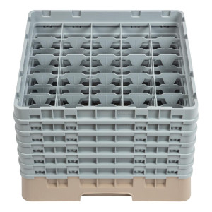 Omarica za kozarce 25 predalov Camrack bež - Š 500 x D 500 mm - Cambro