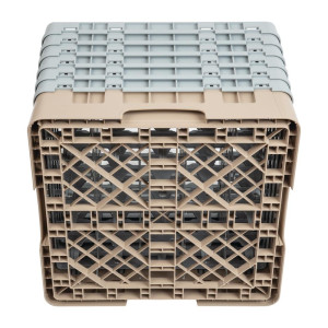 Omarica za kozarce 25 predalov Camrack bež - Š 500 x D 500 mm - Cambro