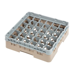 Omarica za kozarce 36 predalov Camrack bež - Š 500 x G 500 mm - Cambro
