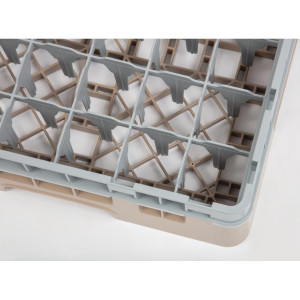 Omarica za kozarce 36 predalov Camrack bež - Š 500 x G 500 mm - Cambro