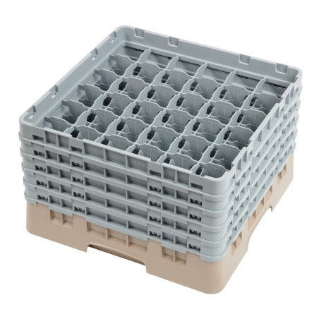 Omarica za kozarce s 36 predelki Camrack bež - Š 500 x G 500 mm - Cambro