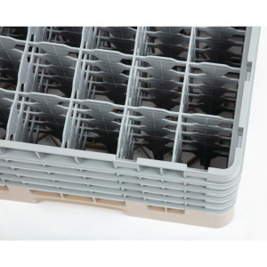 Omarica za kozarce s 36 predelki Camrack bež - Š 500 x G 500 mm - Cambro