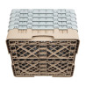 Omarica za kozarce s 36 predelki Camrack bež - Š 500 x G 500 mm - Cambro