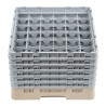 Omarica za kozarce s 36 predelki Camrack bež 500 x 500 mm - Cambro