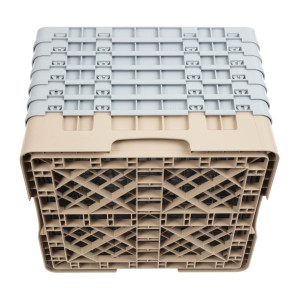 Omarica za kozarce s 36 predelki Camrack bež 500 x 500 mm - Cambro