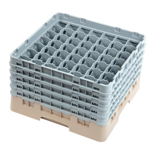 Omarica za kozarce 49 predalov Camrack bež-L 500 x G 500mm - Cambro - Fourniresto
