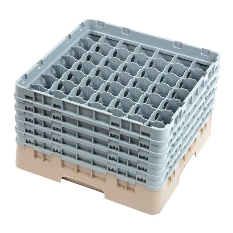 Omarica za kozarce 49 predalov Camrack bež-L 500 x G 500mm - Cambro - Fourniresto