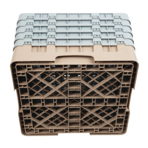 Omarica za kozarce 49 predalov Camrack bež-L 500 x G 500mm - Cambro - Fourniresto