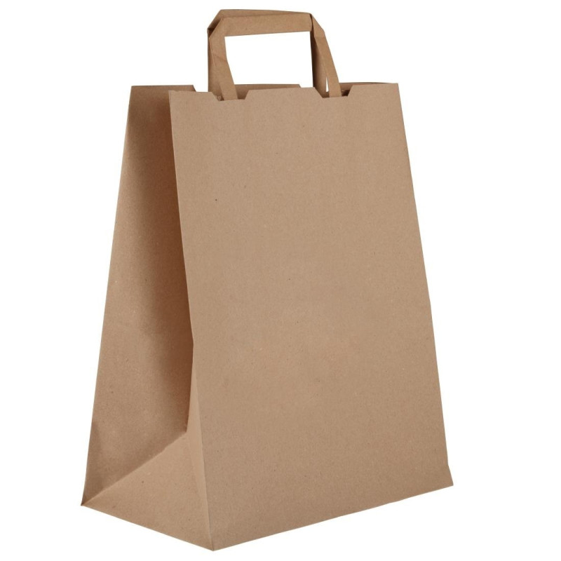 Velike kompostabilne vreče iz recikliranega papirja - P 250 mm - Paket 250 - Vegware Velike kompostabilne vreče iz recikliranega papirja - P 250 mm - Paket 250 - Vegware