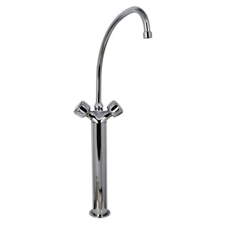 Mešalnik z enojnim dovodom, težki model 3/4" s 2 pipama na stebričku - L 200mm - FourniResto