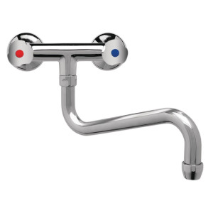 Mešalnik pip Bitrou, model Heavy Duty 3/4" za montažo na steno s kratkim vratom - L 200mm - FourniResto