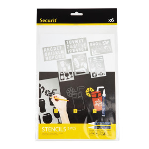 Set šablon za šablone - paket 5 - Securit - Fourniresto