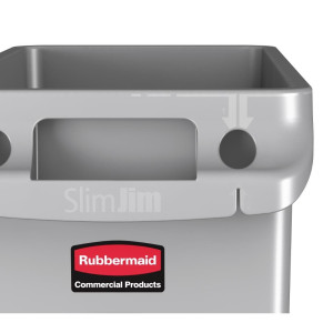 Zbiralec Slim Jim iz plastike - 60L - Rubbermaid