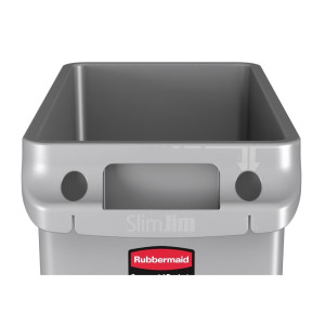 Zbiralec Slim Jim iz plastike - 60L - Rubbermaid