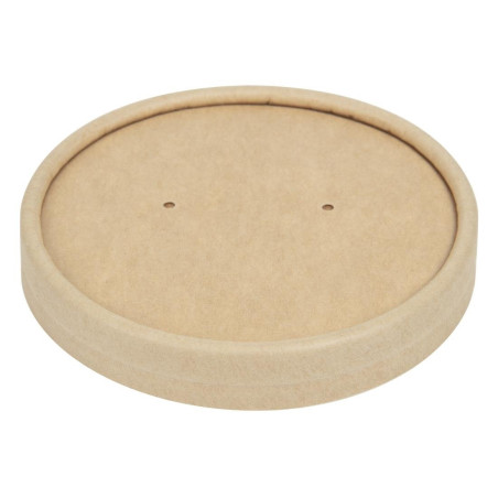 Lids for Microwavable Recyclable Kraft Soup Bowls 225ml and 350ml - Pack of 500 - Colpac Lids for Microwavable Recyclable Kraft Soup Bowls 225ml and 350ml - Pack of 500 - Colpac