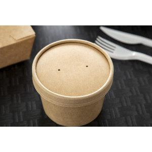 Pokrovi za mikrovalovne sklede za juho Kraft, ki se lahko reciklirajo, 225 ml in 350 ml - paket 500 - Colpac
