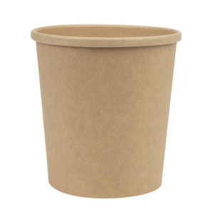 Posode za juho Kraft, primerne za mikrovalovno pečico, ki jih je mogoče reciklirati - 450 ml - paket 500 - Colpac