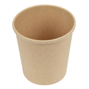 Posode za juho Kraft, primerne za mikrovalovno pečico, ki jih je mogoče reciklirati - 450 ml - paket 500 - Colpac