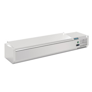 Saladette za postavitev s pokrovom Serija G - 7 x GN 1/4 - Polar