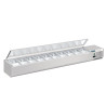 Salad bar za postavitev s pokrovom serija G - 10 x GN 1/4 - Polar