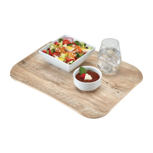 Plošča iz poliestra Century, naravni videz svetlega hrastovega lesa - 360 x 460 mm - Cambro - Fourniresto