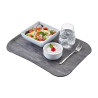 Plošča iz poliestra Century, naravni videz hrastovega lesa sive barve - 360 x 460 mm - Cambro - Fourniresto