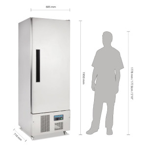 Hladilna omara s pozitivno temperaturo 1 vrata Slimline serija G - 440L- Polar