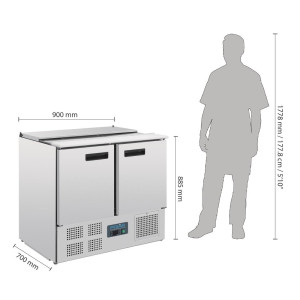 Hladilna vitrina - 240L - Polar - Fourniresto