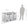 Hladilna vitrina za solate serija G - 368L - Polar - Fourniresto