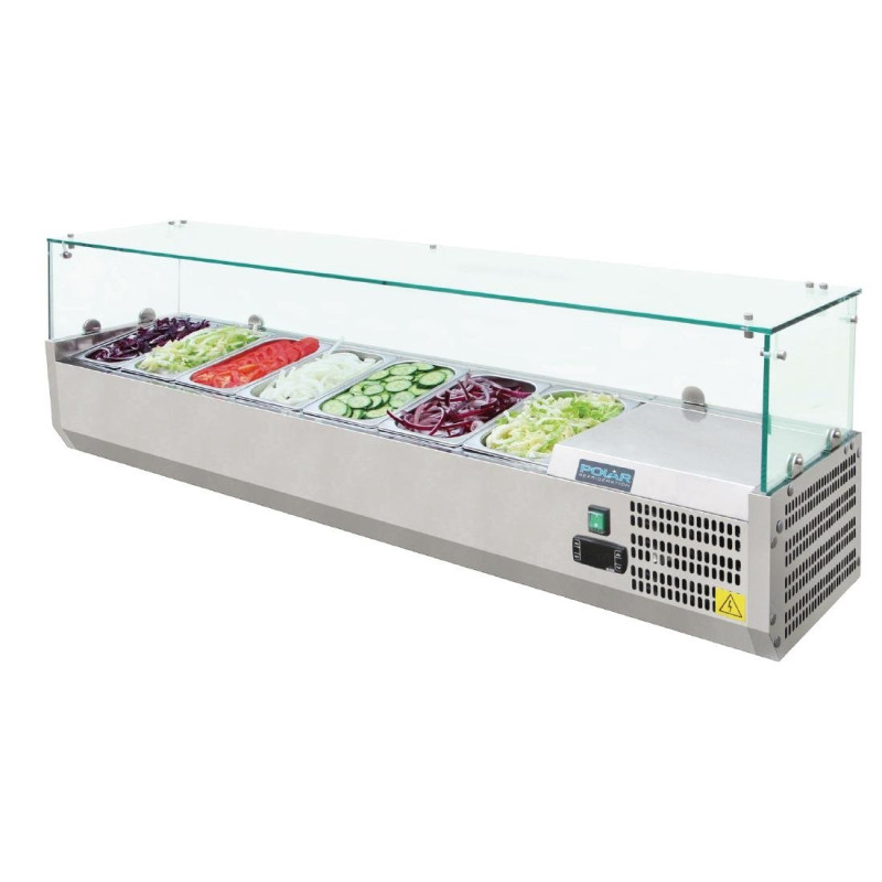 Hladilna vitrina za sestavine serije G - 7X GN 1/4 - Polar - Fourniresto