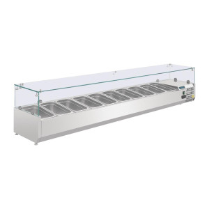 Hladilna vitrina za sestavine serije G - 10 X GN 1/4 - Polar - Fourniresto