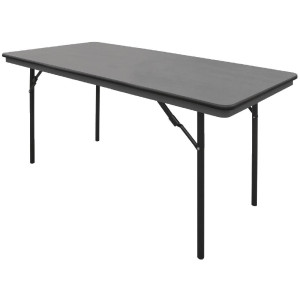 Pližljiva siva pravokotna miza iz ABS-a - 1520 mm - Bolero - Fourniresto