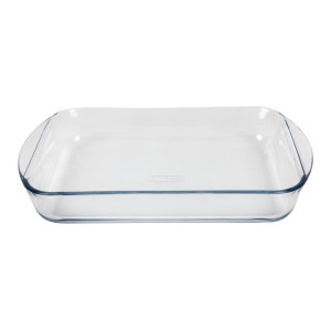 Pečatna posoda pravokotne oblike iz stekla - D 350 x Š 230 mm - Pyrex