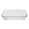 Pečatna posoda pravokotne oblike iz stekla - D 350 x Š 230 mm - Pyrex