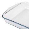 Pečatna posoda pravokotne oblike iz stekla - D 350 x Š 230 mm - Pyrex