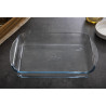 Pečatna posoda pravokotne oblike iz stekla - D 350 x Š 230 mm - Pyrex