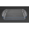 Pečatna posoda pravokotne oblike iz stekla - D 350 x Š 230 mm - Pyrex