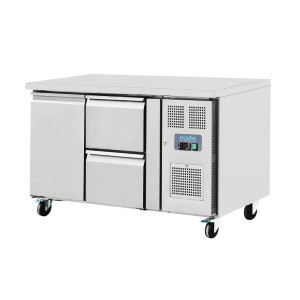 Hladilna miza 1 vrata 2 predala - 228 L - Polar - Fourniresto