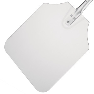 Lopar za pico iz aluminija s lesenim ročajem - 305 x 355 mm - Vogue - Fourniresto