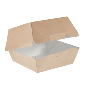 Škatle za burgerje Kraft kompostabilne standardne - Š 108mm - Paket 250 - Colpac