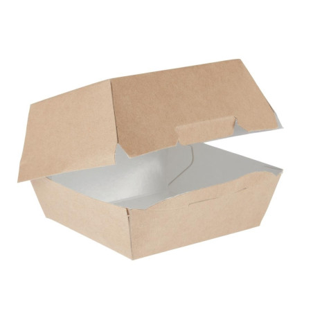 Škatle za burgerje Kraft kompostabilne standardne - Š 108mm - Paket 250 - Colpac