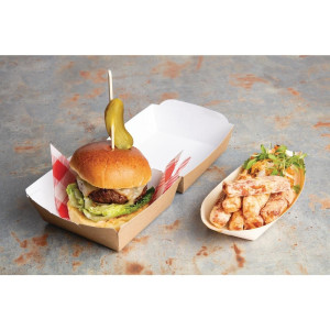 Škatle za burgerje Kraft kompostabilne standardne - Š 108mm - Paket 250 - Colpac