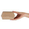 Velike kompostabilne škatle za burgerje Kraft - P 135mm - Paket 250 - Colpac