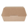 Velike kompostabilne škatle za burgerje Kraft - P 135mm - Paket 250 - Colpac