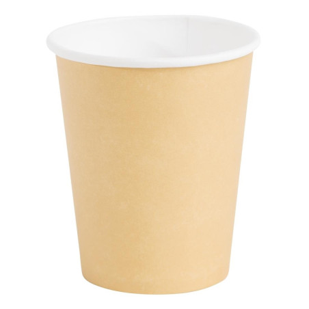 Plastični lončki za vroče napitke rjave barve - 225 ml - paket 1000 - Fiesta