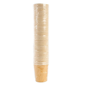 Plastični lončki za vroče napitke rjave barve - 225 ml - paket 1000 - Fiesta