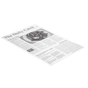 Kvadratni peki papir s tiskom časopisa - paket 500 kosov - FourniResto