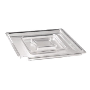 Pokrov kvadratne oblike Transparent Float - 190 X 190 mm - APS - Fourniresto