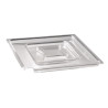 Pokrov kvadratne oblike Transparent Float - 190 X 190 mm - APS - Fourniresto